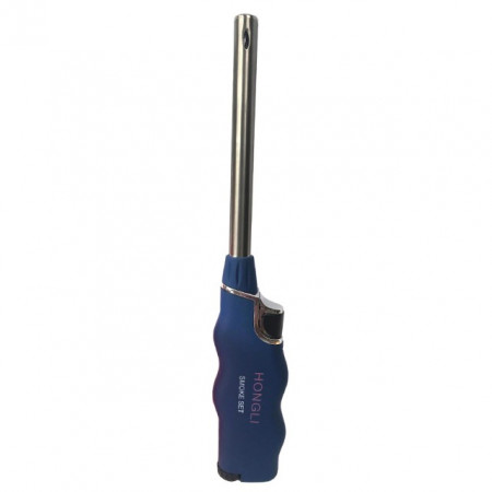Pachet termometru digital cu sonda pentru bucatarie, lichide, alimente, lactate, prajituri, ceara, etc. -50° C - +300° C + Aprinzator reglabil si reincarcabil pentru aragaz tip bricheta, albastru