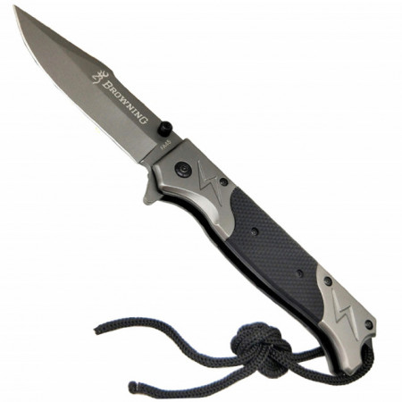Cutit briceag tactic Browning 23 cm, model Navy Seals - Commander cu sistem de blocare lama, negru