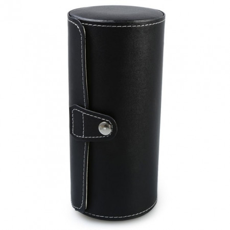 Pachet cutie caseta depozitare si transport pentru 3 ceasuri negru + ceas barbatesc elegant DEEP RED