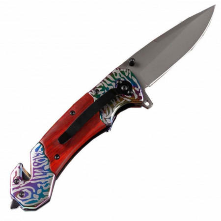 Cutit briceag de buzunar Browning 22 cm, model Elite force cu dispozitiv taiat centuri si spart geamuri