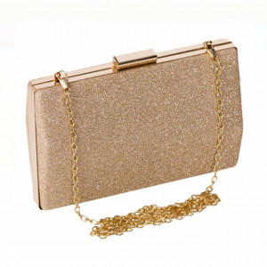 clutch de dama cu lant auriu
