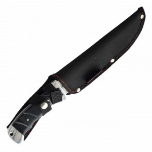 Cutit de vanatoare 30 cm, model Full Tang, teaca inclusa, maner negru