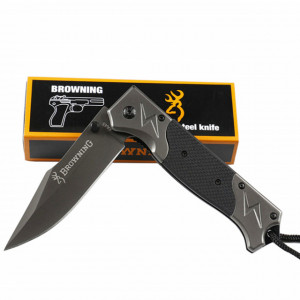 Cutit briceag tactic Browning 23 cm, model Navy Seals - Commander cu sistem de blocare lama, negru