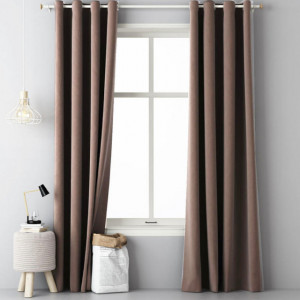 Draperie Simply Brown, 140 x 250 cm, Pufo, maro