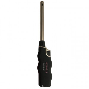 Pachet Cutit special Pufo 3 in 1 pentru curatat si feliat avocado + Aprinzator reglabil si reincarcabil pentru aragaz tip bricheta, negru