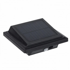 Proiector solar cu LED, senzor de miscare si brat metalic, Pufo, 13 x 13 cm