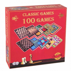 Set interactiv 100 jocuri clasice de masa pentru copii si adulti