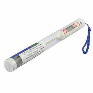 Termometru digital cu sonda pentru bucatarie, lichide, alimente, lactate, prajituri, ceara, etc. -50° C - +300° C, alb