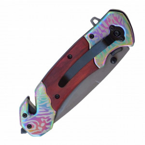 Cutit briceag de buzunar Browning 22 cm, model Elite force cu dispozitiv taiat centuri si spart geamuri