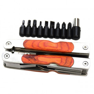 Pachet Prastie reglabila cu suport antebrat, latex + Patent multifunctional pentru camping de 18 cm cu set de surubelnita