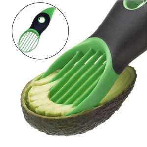 Pachet Termometru digital cu sonda pentru bucatarie, lichide, alimente, lactate, prajituri, ceara, etc. -50° C - +300° C + Cutit special Pufo 3 in 1 pentru curatat si feliat avocado