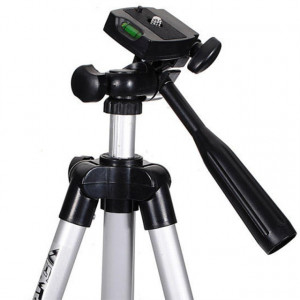 Pachet Trepied foto telescopic Weifeng WT-3110A universal 35-102 cm, husa inclusa + Trepied flexibil cu suport pentru telefon mobil sau aparat foto, Pufo