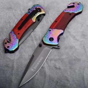 Cutit briceag de buzunar Browning 22 cm, model Elite force cu dispozitiv taiat centuri si spart geamuri