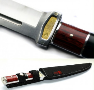 Cutit de vanatoare 30.5 cm, full tang, design deosebit, teaca inclusa