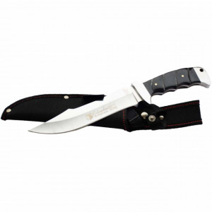 Cutit de vanatoare 30 cm, model Full Tang, teaca inclusa, maner negru