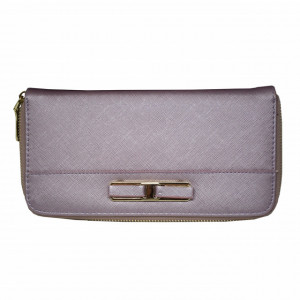 Portofel elegant de dama cu compartimente, mov deschis
