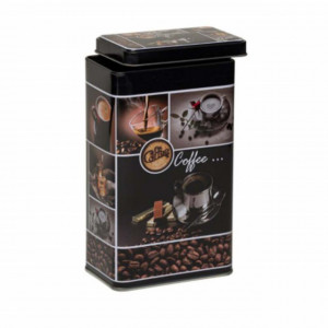 Cutie metalica depozitare cafea cu capac, 0,9 L