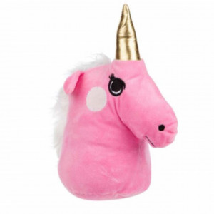 Mascota opritor usa textil, model Pinky happy unicorn, roz