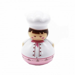 Temporizator Pufo Chef pentru fierberea oualor, 9 cm, roz