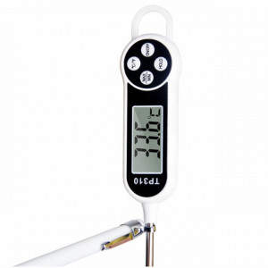 Termometru digital alimentar de insertie cu tija Pufo, afisaj LCD, 4 butoane si oprire automata, interval masurare -50° C - +300° C