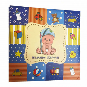 Album foto Pufo, model Baby Amazing story, 200 poze, 22 x 22 cm, albastru