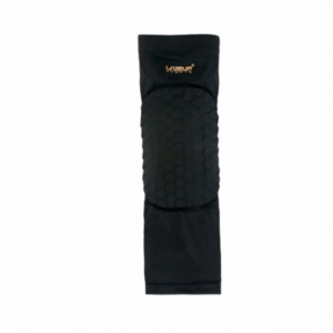 Genunchiera elastica cu protectie, marime M, negru