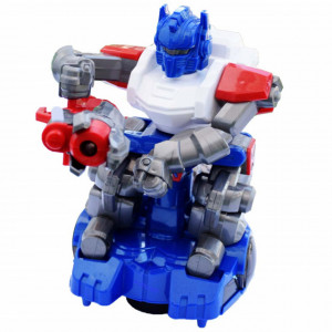 Robot interactiv Pufo Robo cu arma, sunete si lumini, 20 cm