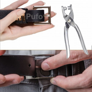 Set 3 piese, cleste capsat, preducea, fixat inele cu capse si inele, pentru gaurit curele, articole imbracaminte, etc
