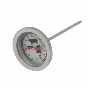 Termometru metalic de bucatarie pentru carne cu sonda