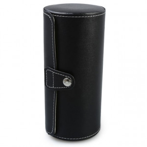 Pachet cutie caseta depozitare si transport pentru 3 ceasuri negru + ceas barbatesc elegant DEEP RED