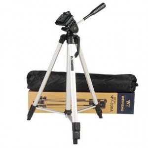 Pachet Trepied foto telescopic Weifeng WF-330A universal 51-134 cm + Trepied flexibil cu suport pentru telefon mobil sau aparat foto, Pufo