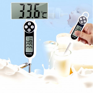Termometru digital alimentar de insertie cu tija Pufo, afisaj LCD, 4 butoane si oprire automata, interval masurare -50° C - +300° C