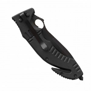 Cutit briceag tactic 23 cm, model Army Style - Fire Dept, cu sistem de taiat centura si varf pentru spart geamuri