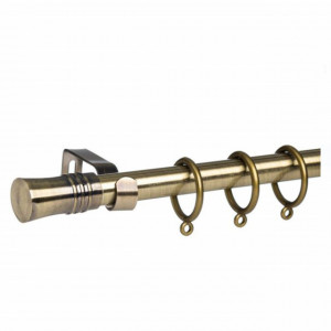 Galerie metalica Pufo Gold Vintage pentru perdea 110-210 cm, auriu