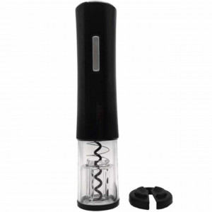 Tirbuson electric portabil cu taietor de sigilii inclus, negru
