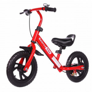 Bicicleta echilibru pentru copii 2-5 ani, reglabila, rosu