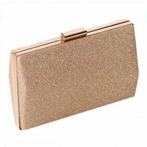 Clutch elegant de dama, model Pufo Gold Exclusive 20 cm