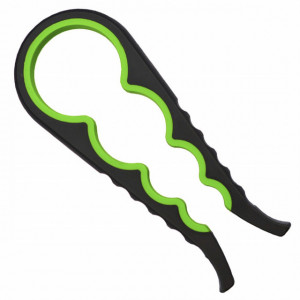 Desfacator universal Pufo pentru deschidere capace sau borcane, 22 cm, verde/negru