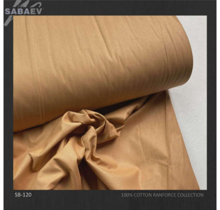 Bumbac ranforce imprimat UNI BROWN STRONG rola 30m/240cm