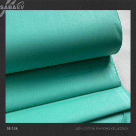 Bumbac ranforce imprimat UNI TURQUOISE STRONG rola 30m/240cm