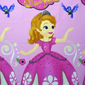 Bumbac ranforce imprimat pentru copii model Princess rola 40m/225cm
