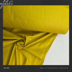 Bumbac ranforce imprimat UNI GALBEN MUSTAR rola 30m/240cm