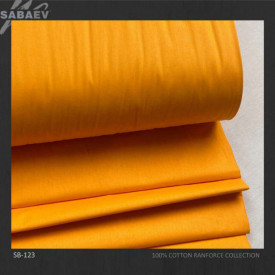 Bumbac ranforce imprimat UNI PORTOCALIU LIGHT rola 30m/240cm