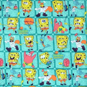 Bumbac ranforce imprimat pentru copii model Spongebob rola 30m/240cm