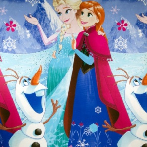 Bumbac ranforce imprimat pentru copii model Princesses sister rola 30m/240cm
