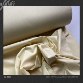 Bumbac ranforce imprimat UNI BEIGE LIGHT rola 30m/240cm