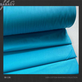 Bumbac ranforce imprimat UNI BLEU STRONG rola 30m/240cm