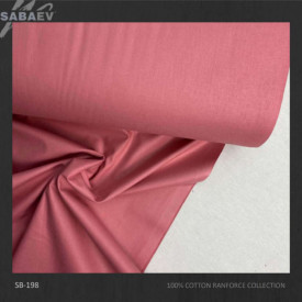 Bumbac ranforce imprimat UNI ROSU BURGUNDY rola 30m/240cm