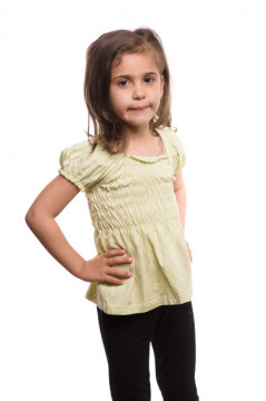 Tricou verde cu banda elastica