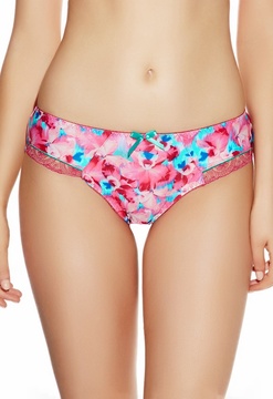 Chiloti tanga cu imprimeu floral
